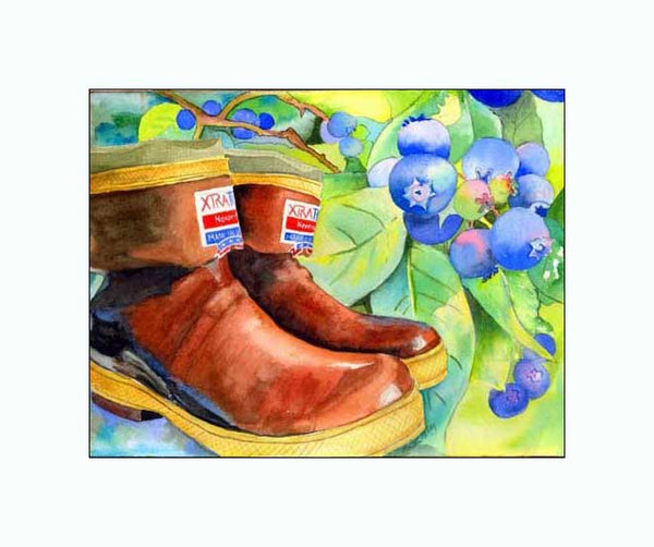 Blueberry Boots  Print