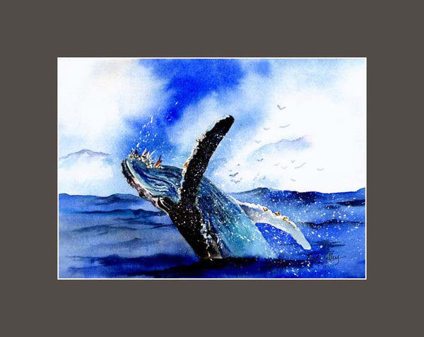 Joyful Humpback Print