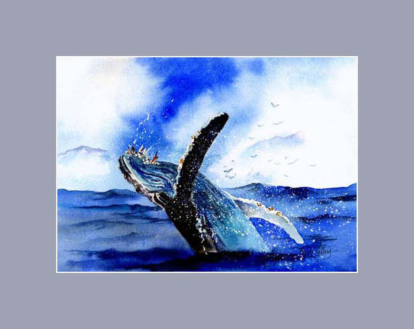 Joyful Humpback Print