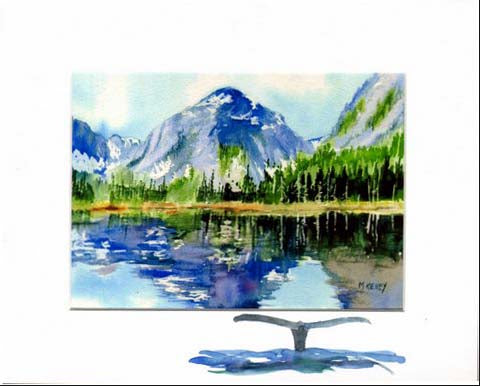 Beautiful print of the Misty Fjord National Monument by Maida Kelley